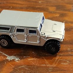 Silver Jeep Toy Car