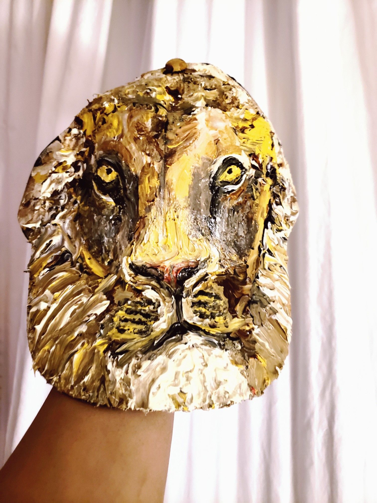 Lion Head on a Hat