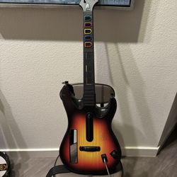 Guitar Hero Remote (Wii) Red Octane Sunburst Guitar Hero Controller With Strap