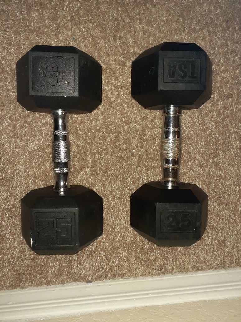 25lb dumbell set