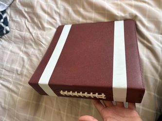 Football cards with binder