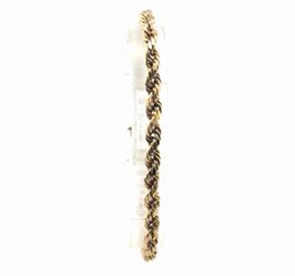 Men’s 10k Yellow Gold 9” Inch 5.4mm Rope Link Bracelet GP3133390