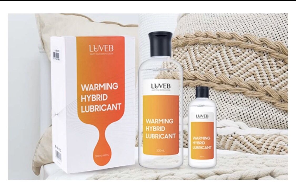 Luveb Personal Lubricant Water Based Lube Family Travel Pack Set 300ml&60ml Silicone Lube Massage Oil Super Slick Long Lasting-(Sensitive Skin Friend