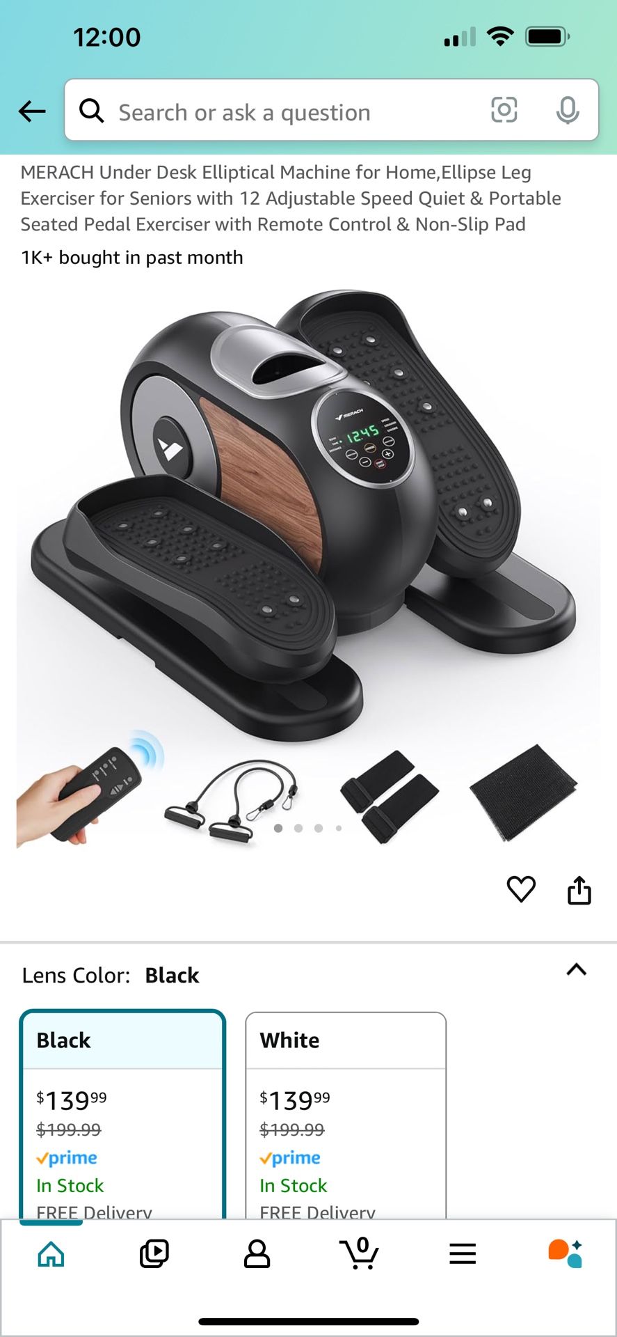 MERACH Under Desk Electric Elliptical Machine