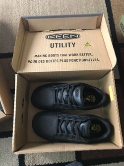 WATERPROOF Black shoes size 8.5 Men BRAND NEW!!