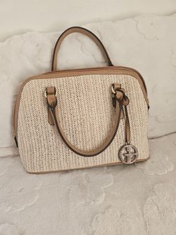 Giani Bernini Woven Straw Satchel Handbag