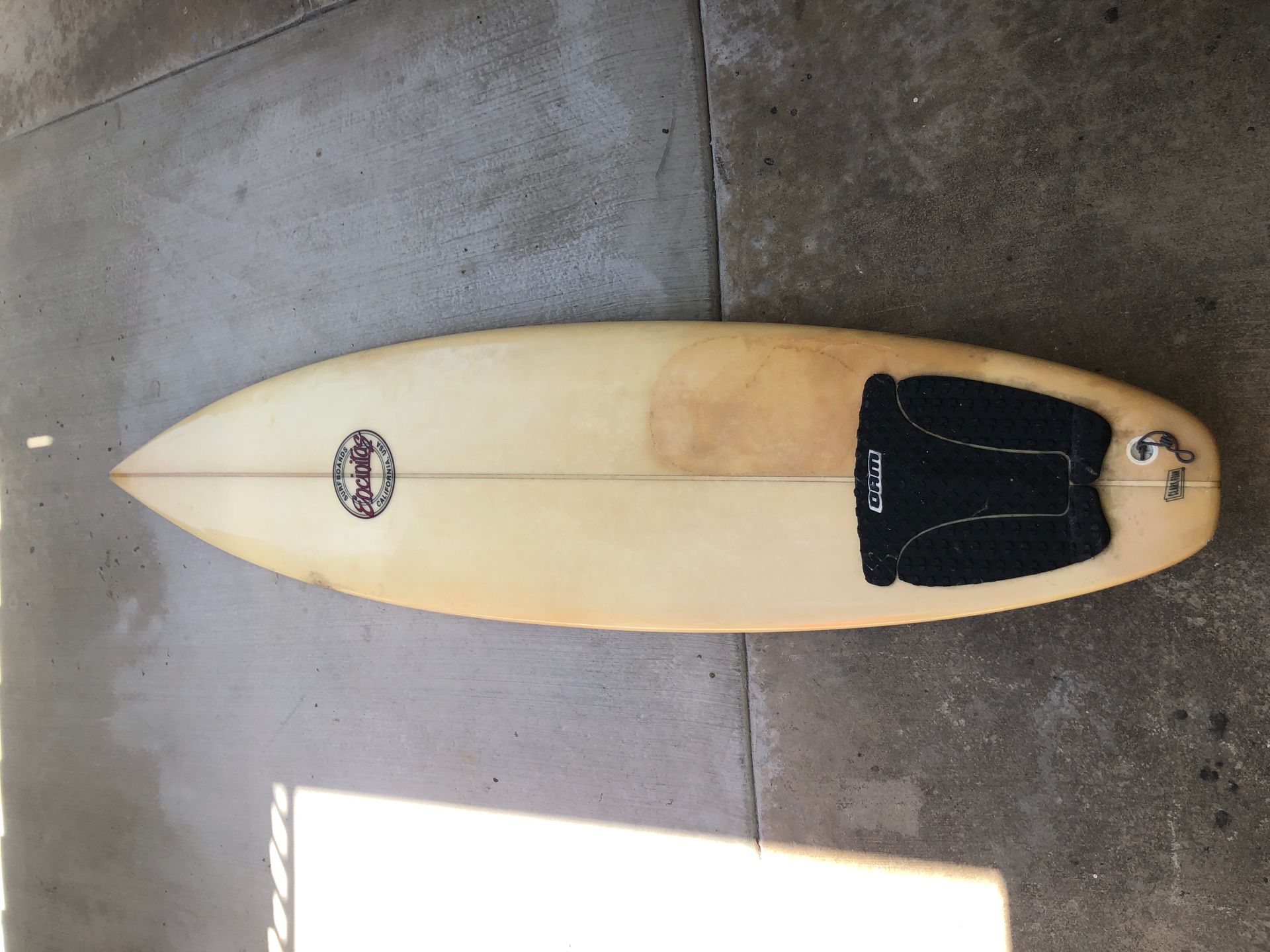 Encinitas shaped 6’8 board
