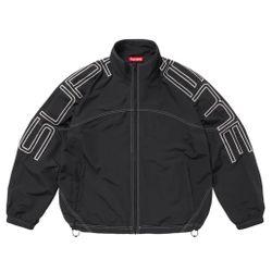 Supreme Spellout Embroidered Track Jacket (Medium)