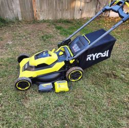 RYOBI 40V HP Brushless 21 in. Cordless Battery Walk Behind Self-Propelled Mower