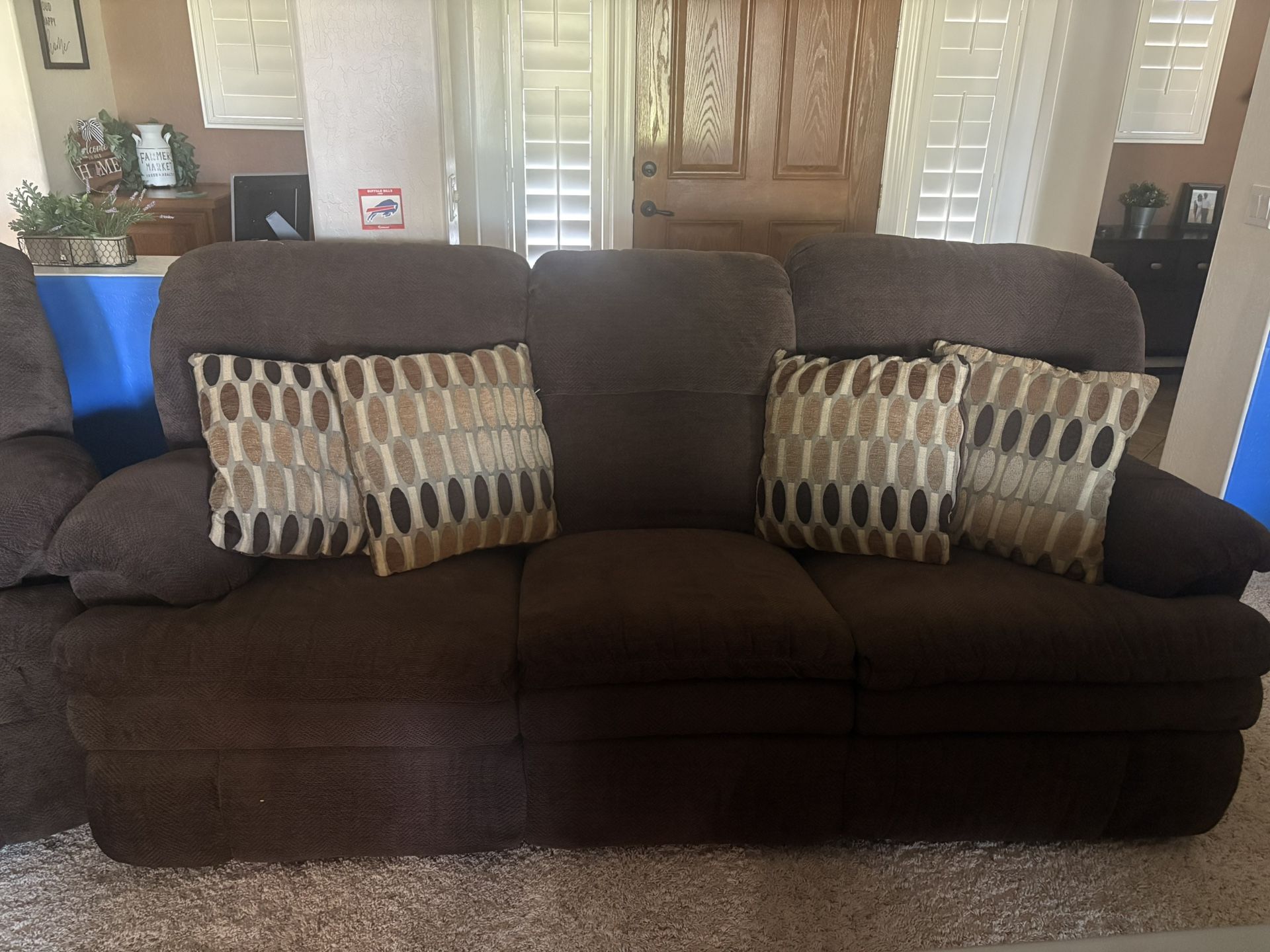 Brown Couch And Chair