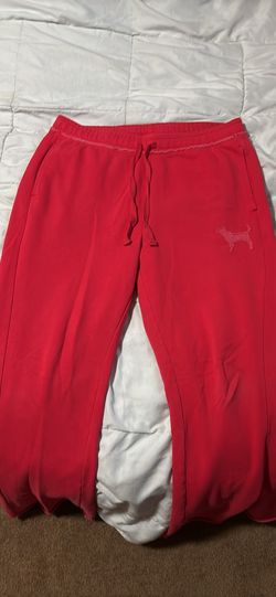 PINK flared sweatpants