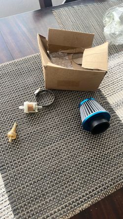 Air Filter Kit with Fuel Filter and Clamp for motorcycle 125 cc and 150 and 200