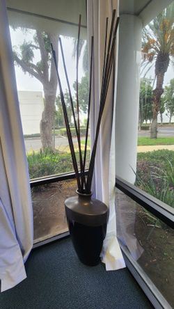 Set of 2- Oversized Vases Black Gloss / Matte