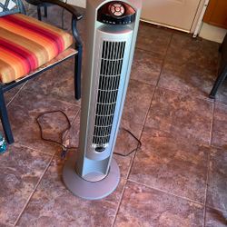 Lasko 42" Wind Curve Tower Fan with Ionizer and Remote Control, Silver, 2551