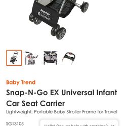 Snap-N-Go EX Universal Infant Car Seat Carrier