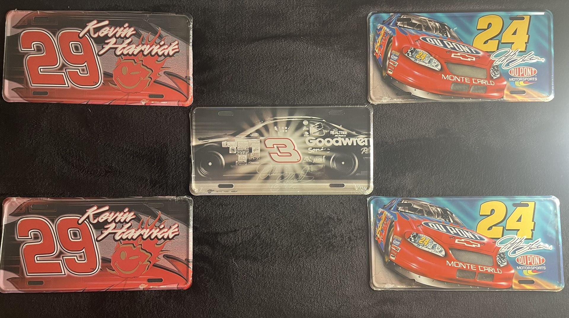 Lot of 5 New NASCAR License Plates