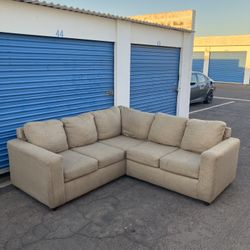 Beige Sectional Sofa 