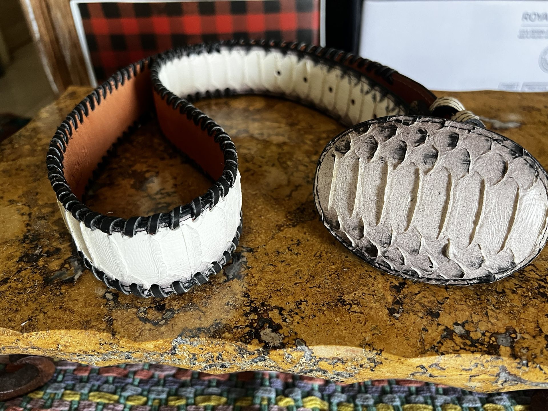 New Western Leather Belt