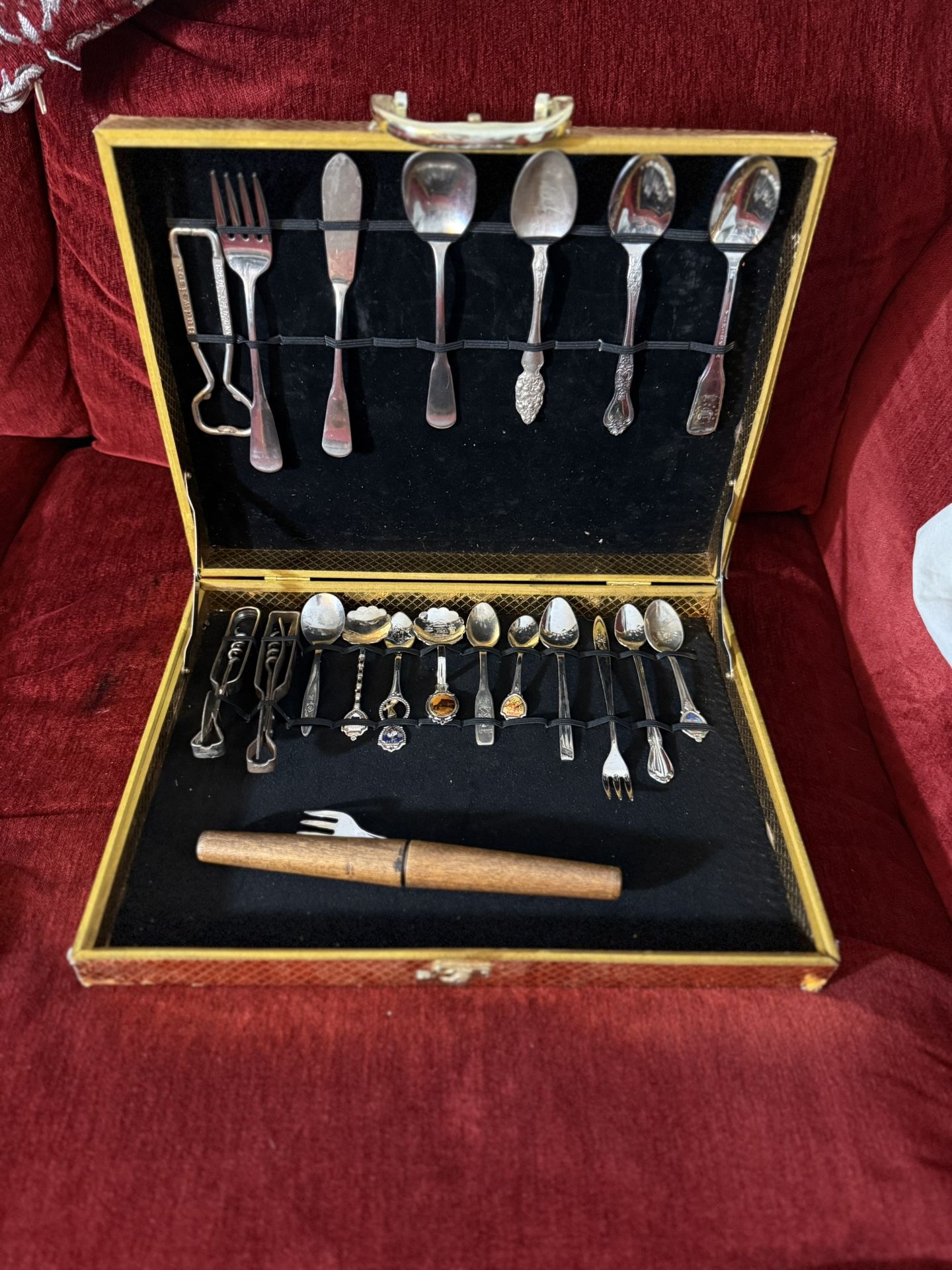 Antique spoons, forks and various things
