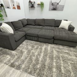 Gray Sectional Couch - Free Delivery 