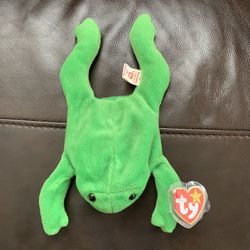 TY Beanie Baby Legs The Frog 1993 Rare With Errors Original Collectibles $ 280 Or Best Offer