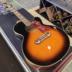 Epiphone J-200EC Studio Jumbo Sunburst Acoustic Electric Guitar