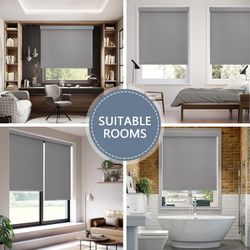 NEW 43 X 72 BLACKOUT ROLLER SHADE 