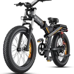 ENGWE X24 1200W Electric Bike for Adults, 26" x 4.0 Fat Tire Folding Ebike with Single/Dual Removable Battery 48V 19.2AH/+10AH up to 62/94Miles & 