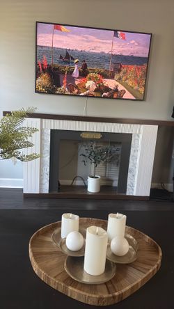 Faux fireplace