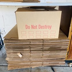 Moving boxes ( .60 cent's each ) see description for size