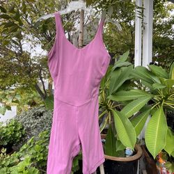 Lululemon Pink one Piece Bodysuit Size S (stretchy)