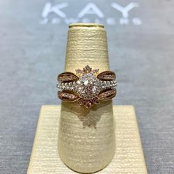 Unique Engagement & Wedding ring Set