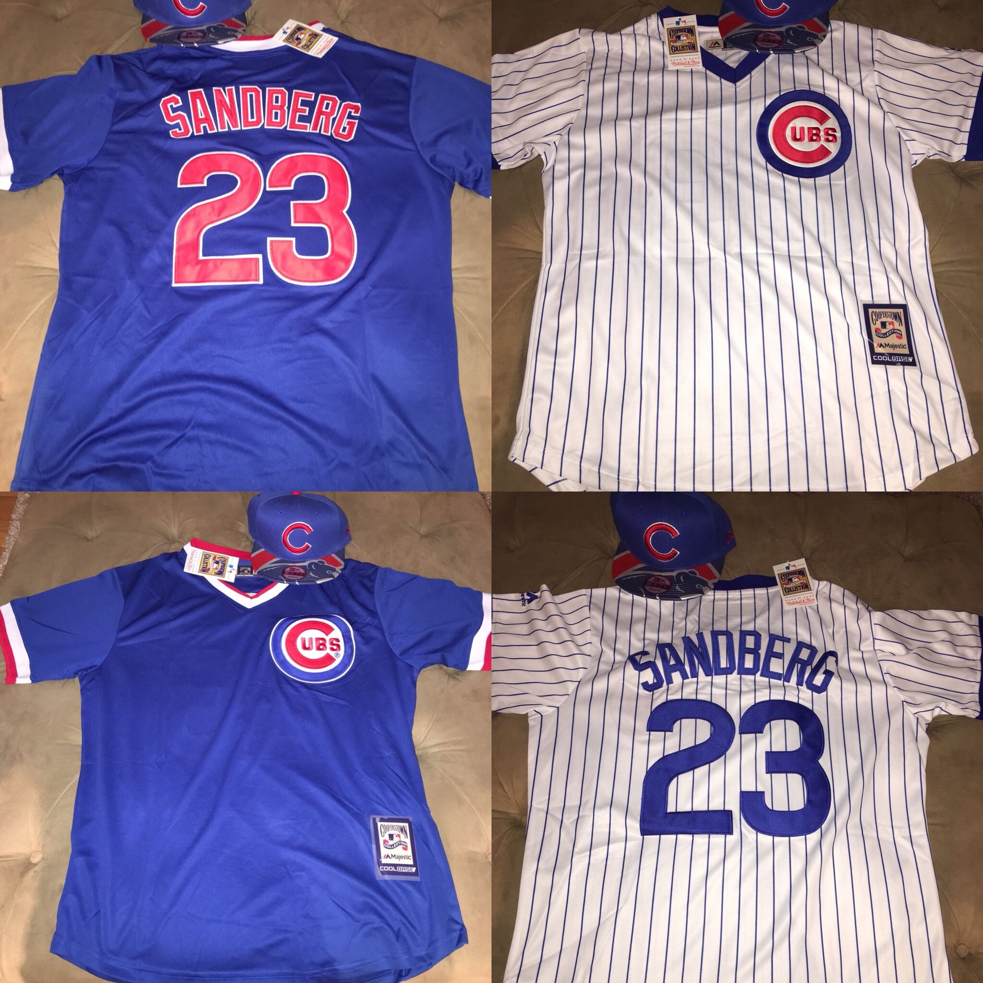 Sandberg Cubs baseball jersey combo brand new large/XL available 2 jerseys for $70 obo