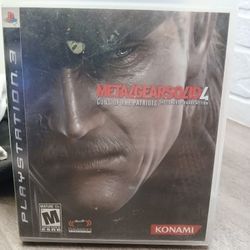 Play Station 3 Metalgearsolid4