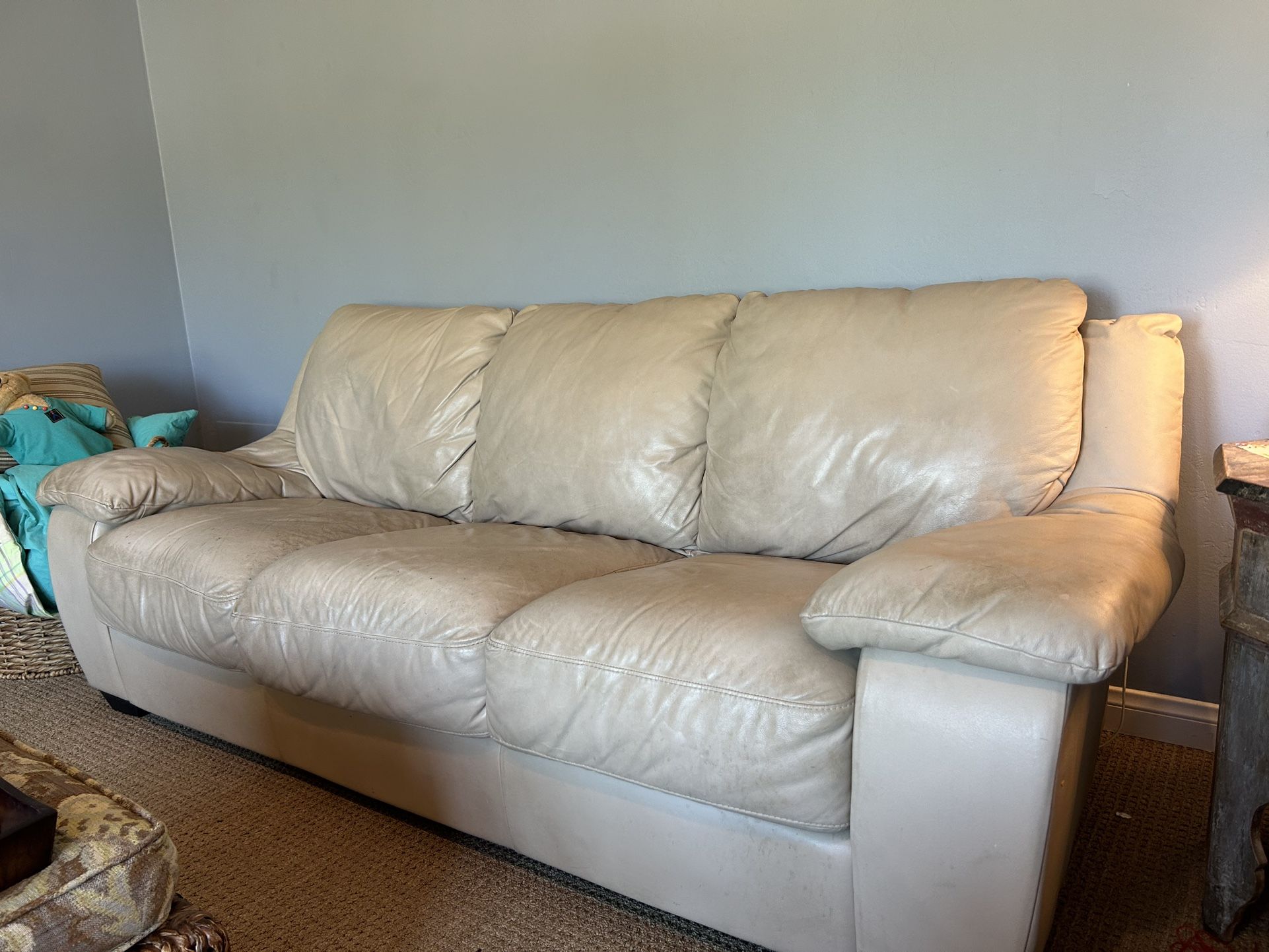 Free 7 Foot Leather Sofa