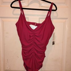 Woman's Swimsuit With Spanks Undergarment 