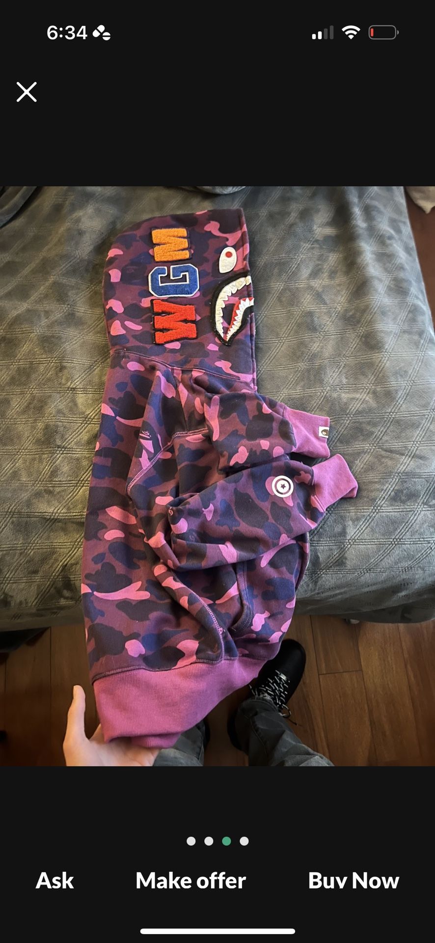 Bape zip up 