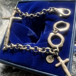 Vintage Silpada Sterling Silver  Religious Bracelet-  Unisex