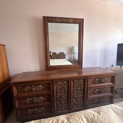 Free wooden antique dresser