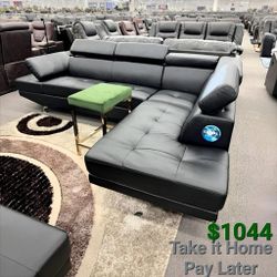ANTARES BLACK MODERN SECTIONAL