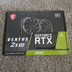 NVIDIA RTX 3050 VENTUS 2X XS 8G OC - 8GB GDDR6 - PCI Express 4.0 - MSI - Graphics Card - Black