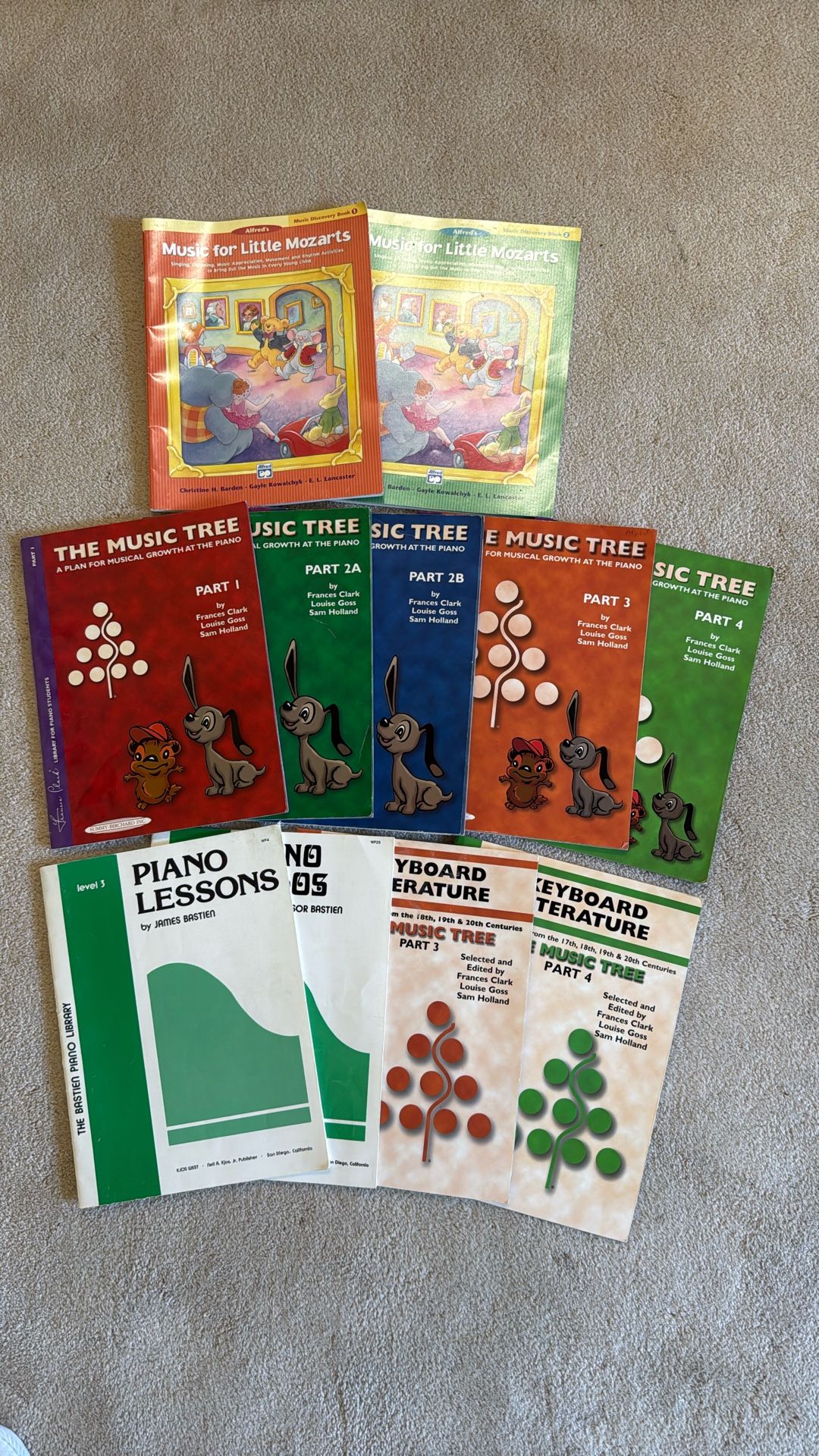 11 Piano Books 