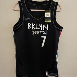 Brooklyn Nets Jersey Kevin Durant Nike NBA City Edition Jersey No 7 Size S NEW