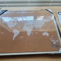 World Map Bulleitin Board 