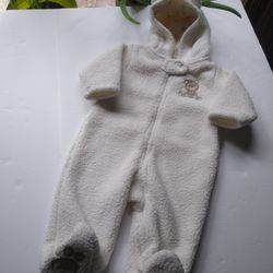 Carter's Polar Bear Bodysuit/Bunting  Size 6M