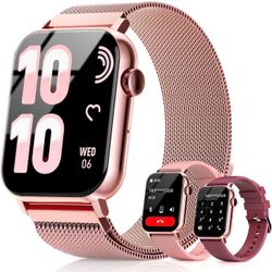 Smart Watches for Women, 1.83" HD Fitness Tracker (Answer/Make Calls), 120+ Sport Modes with Heart Rate/Sleep Monitor, IP68 Waterproof, Fitness Watch 