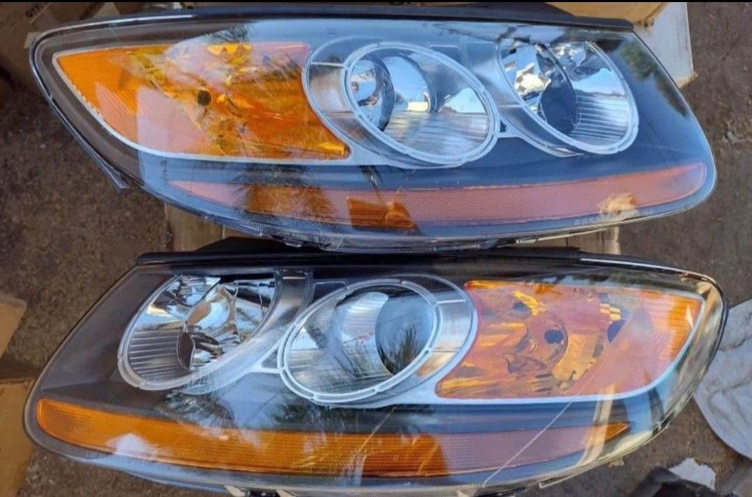 07-12 HYUNDAI SANTA FE HEADLIGHTS FAROS CALAVERAS MICAS LUCES