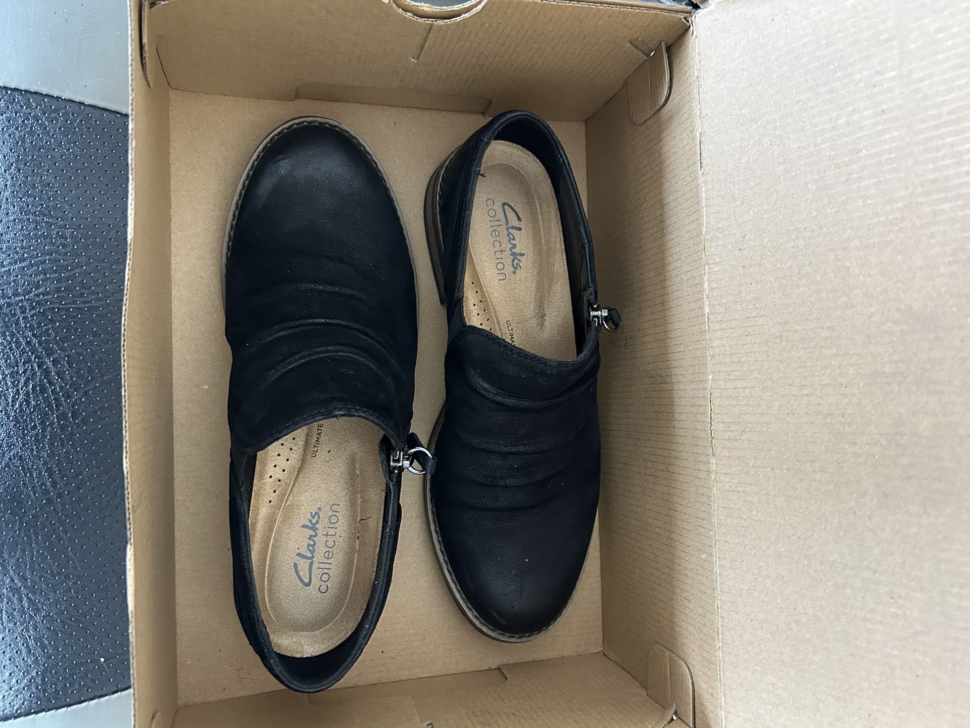 CLARKS COLLECTION - BLACK SHOES - $15.00
