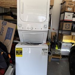 80% new moving sell stacking washing machine dryer machine