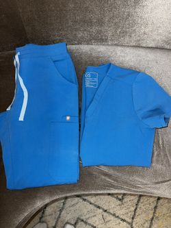 Petite Size XXSP Women’s Figs Scrub Capri Blue yola skinny cargo PO 2(contact info removed)